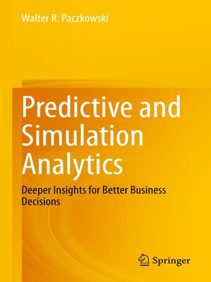 cover image of Predictive and Simulation Analytics